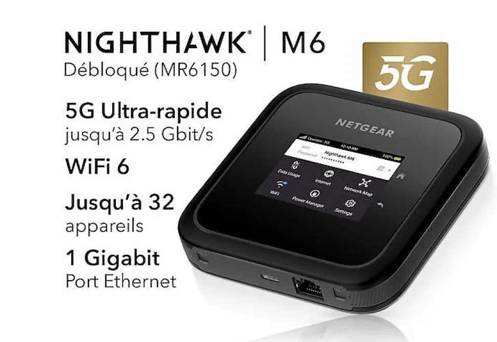 Modem routeur MR6150-100EUS 5G WiFi 6 NETGEAR