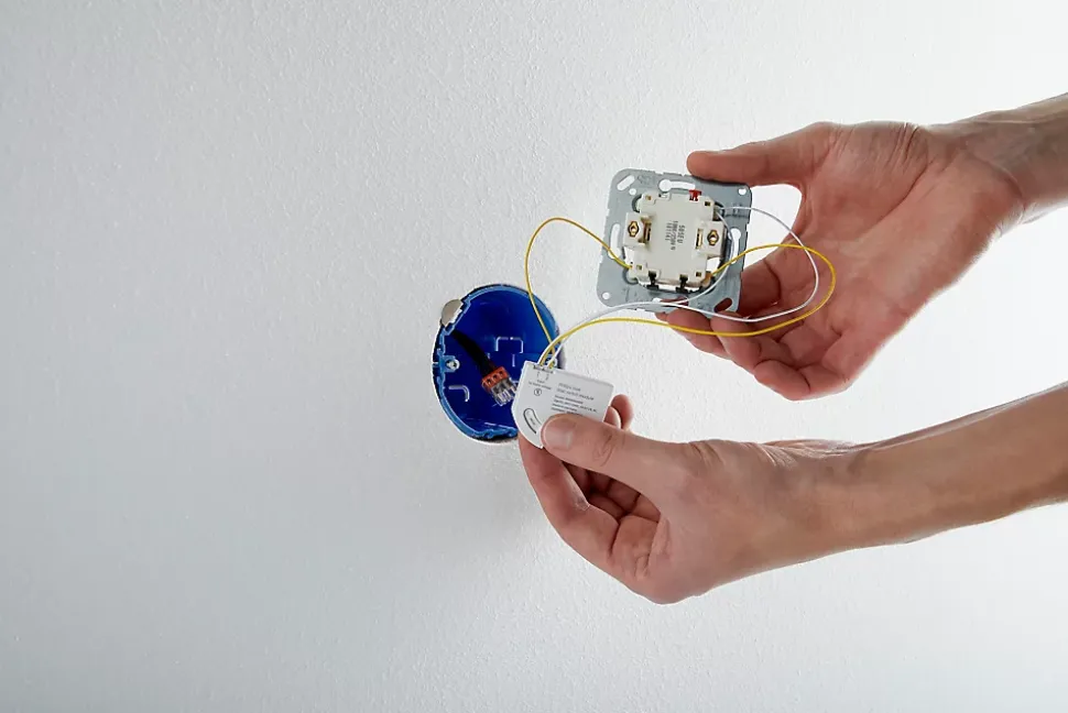 Module d'interrupteur mural Philips Hue éclairage connecté IP 20 4,3 x 1 x 3,8 cm