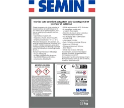 Mortier Colle Polyvalent pour Carrelage Kedoflex Gris Semin, Intérieur/Extérieur, sac de 25 kg