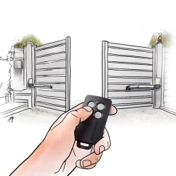 Motorisation à vérins OpenGate1 pour portail battant SCS Sentinel