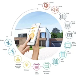 Motorisation de portail coulissant Somfy SlidyMoove 600 connect