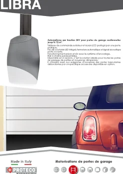 Motorisation de porte de garage sectionnelle et basculante - 700 N - LIBRA by PROTECO - 1513