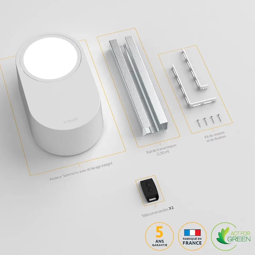 Motorisation de porte de garage Serenia IO 700