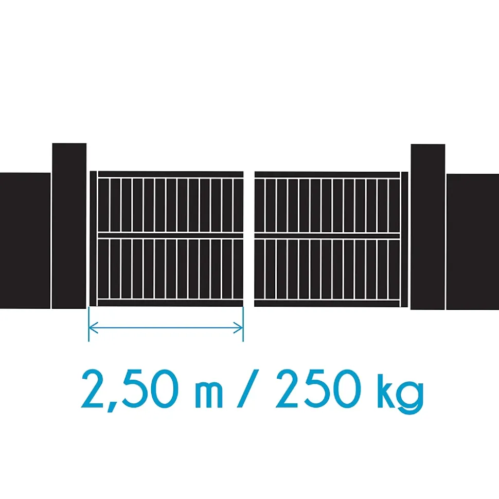 Motorisation pour portail à battants Avidsen ORANE SE + kit solaire + 2 télécommandes supplémentaires (3 en tout)