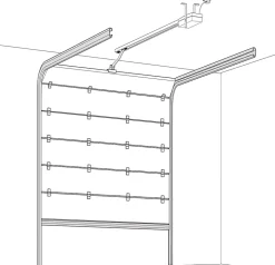 Motorisation pour porte de garage sectionnelle