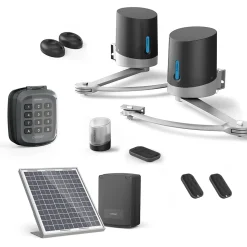 Motorisation Solaire pour portail battants Avidsen ORANE SE+ Digicode + 2 télécommandes supplémentaires (3 en tout)