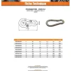 Mousqueton Inox A4 Diamètre 7 - 10 pièces