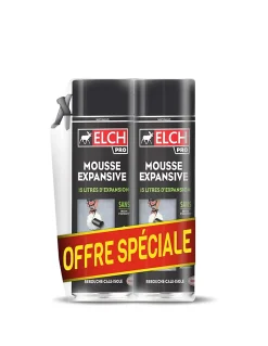 Mousse expansive Elch Pro 500ml, lot de 2