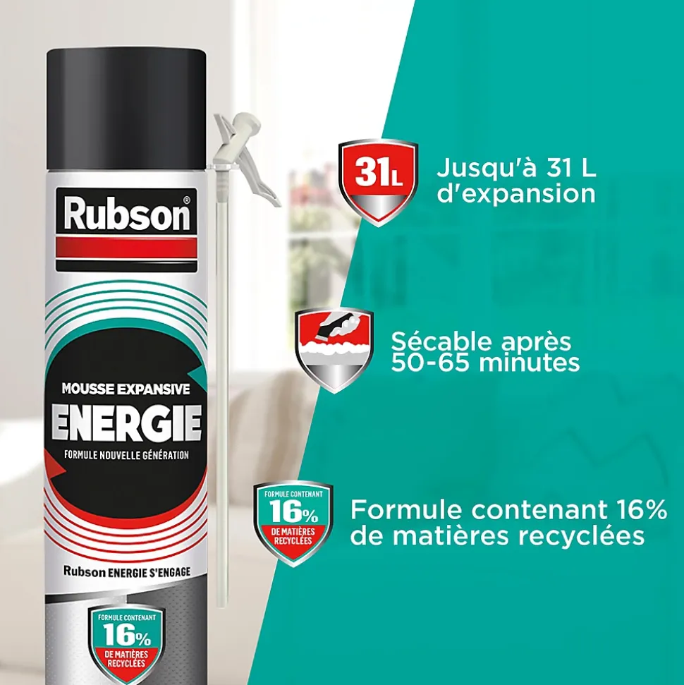 Mousse expansive Rubson energie 750ml