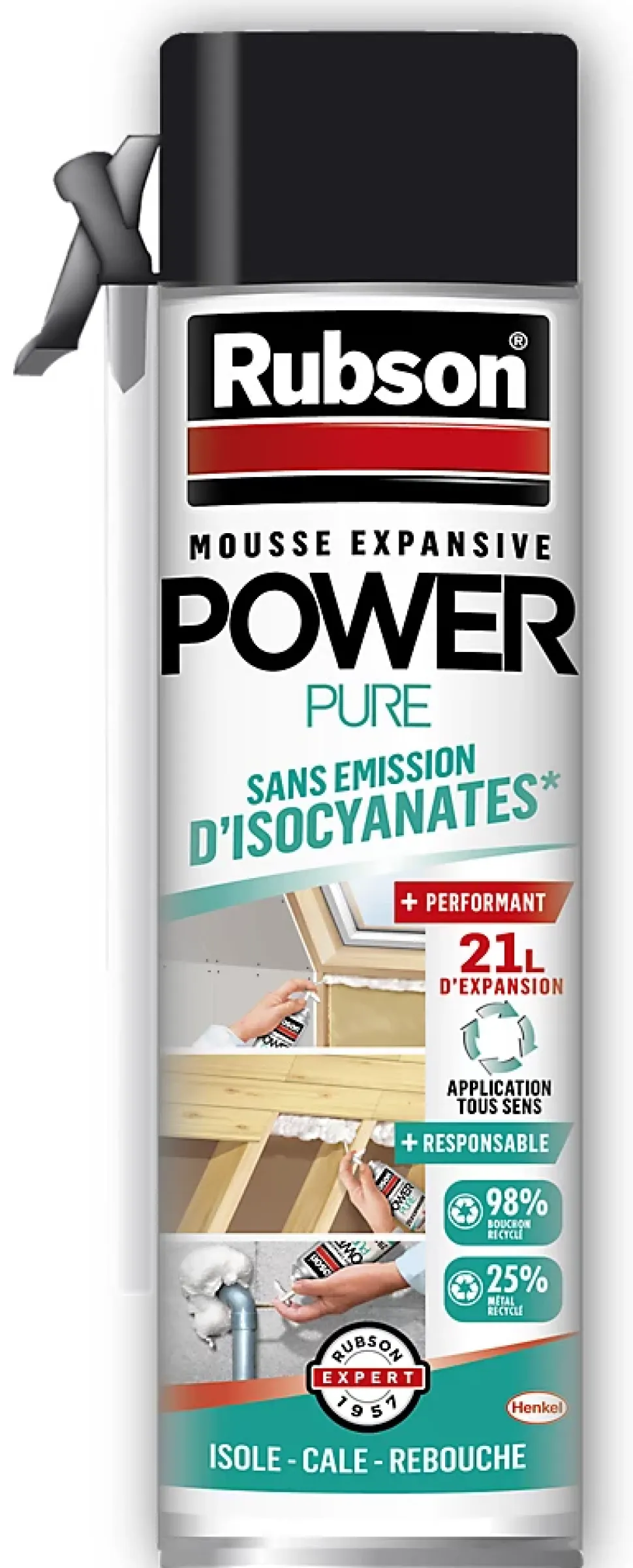 Mousse Expansive Rubson Power Pure Aérosol, 21L