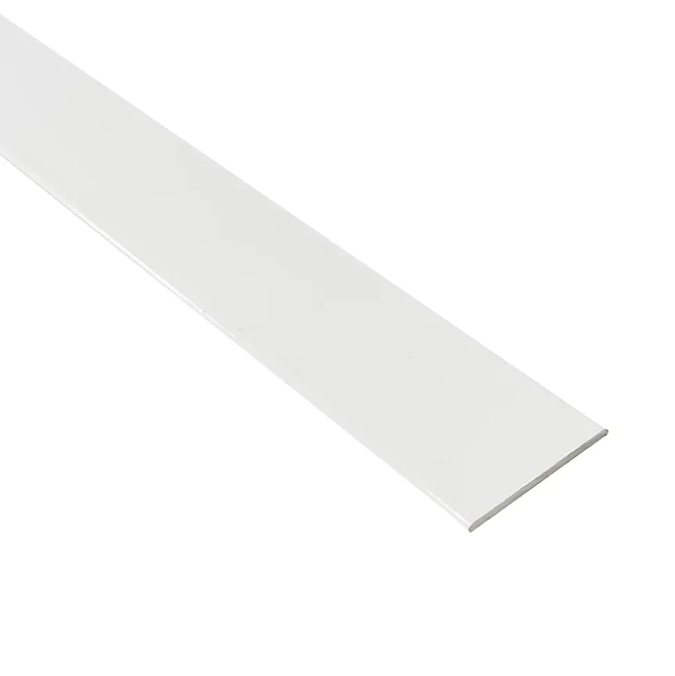 Méplat alu (24mm x 1,45mm x 1000 mm, Laqué Blanc)