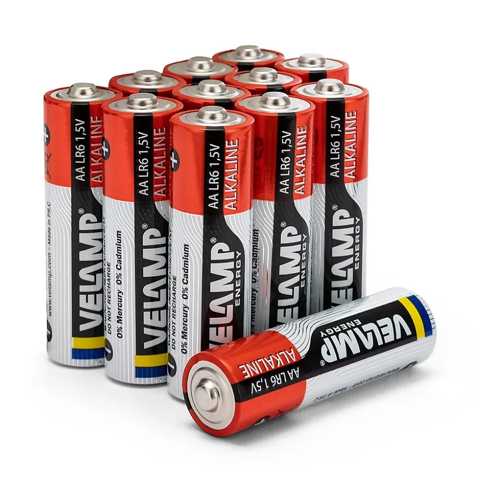 Mulitpack de 12 piles alcalines stilo LR6 AA, 1,5V, longue durée