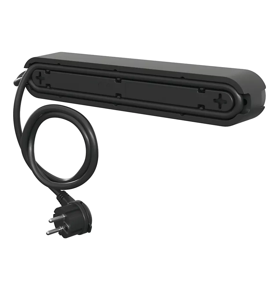 Multiprise 6 prises + 2 USB Jacobsen 1.5 m noire