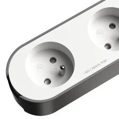 Multiprise 4 prises + 2 USB Jacobsen 1.5 m blanche
