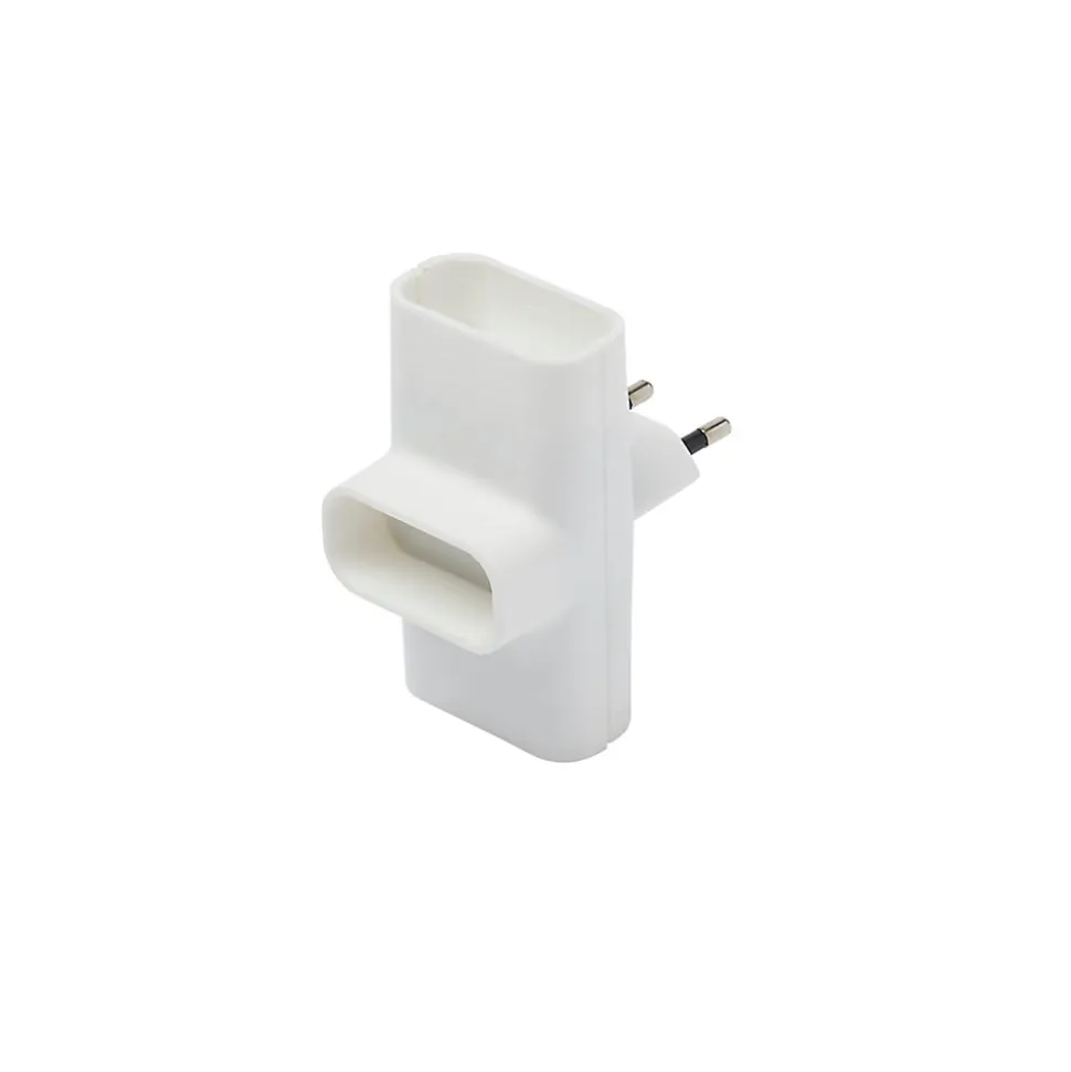 Multiprise 3 prises 6A latérales Homepower blanc