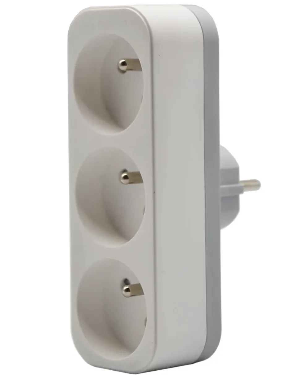 Multiprise 3 prises 16A Link2Home blanche
