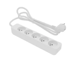 Multiprise 5 prises blanc 1 m 16A 3680W 230 V
