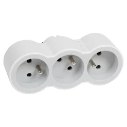 Multiprise 3 prises frontale Legrand blanc