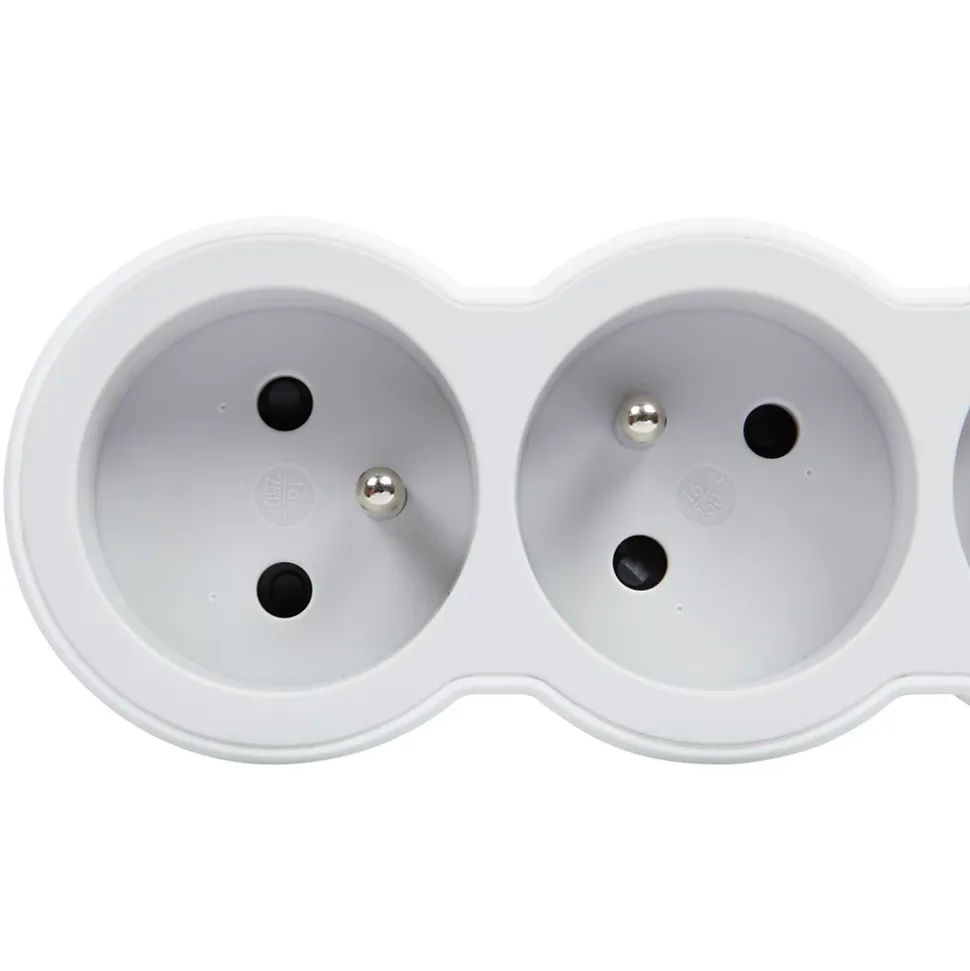 Multiprise 3 prises Legrand blanc et gris