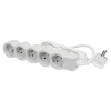 Multiprise 5 prises Legrand blanc et gris 3 m