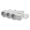 Multiprise 3 prises Legrand blanc et gris 1.5 m