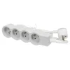Multiprise 4 prises Legrand blanc et gris 3 m