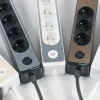 Multiprise 5 prises Schneider Electric Odace anthracite 3 m