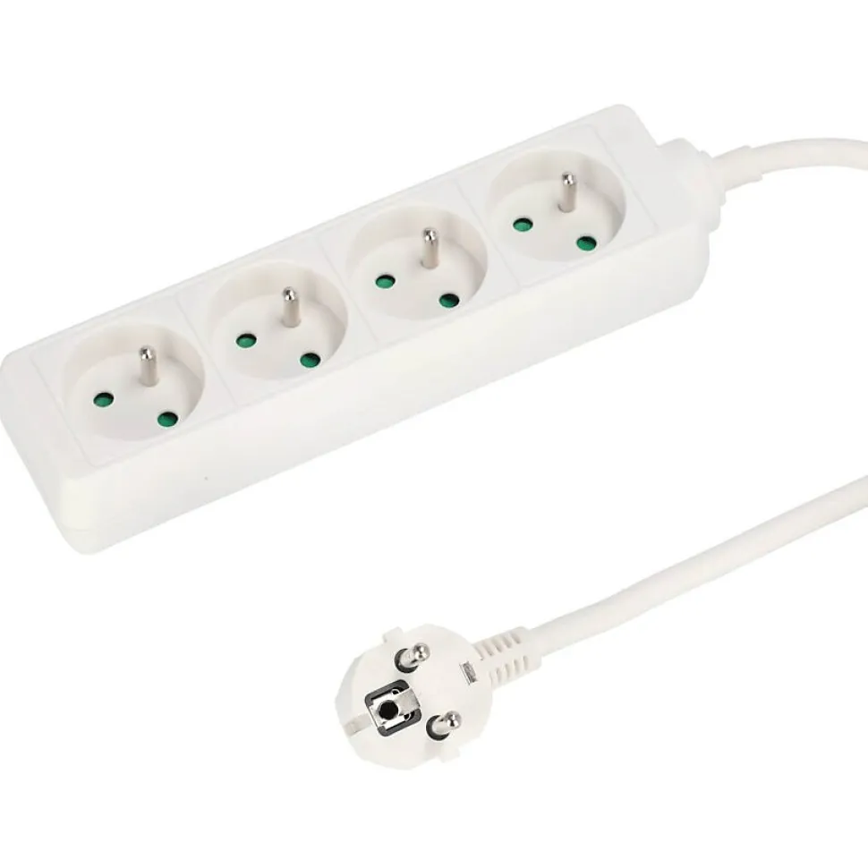 Multiprise avec terre 4 prises câble 3 m EDO777555
