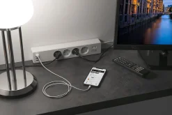 Multiprise connectée Wi-Fi 4 prises 220V + 4 USB 1.8m Konyks