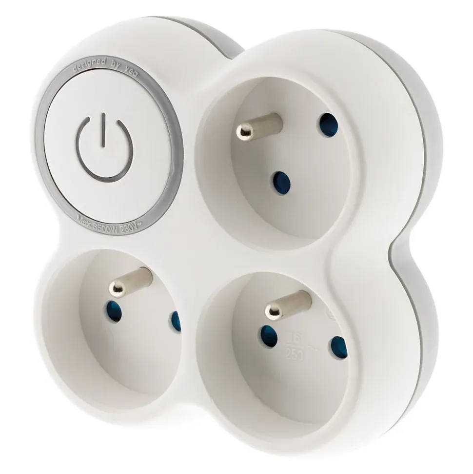 Multiprise triplite + interrupteur 16A - Zenitech
