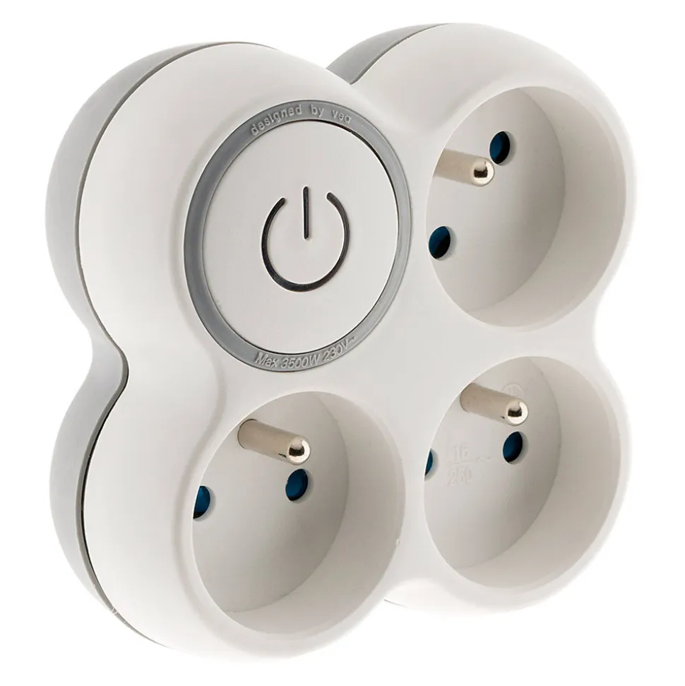 Multiprise triplite + interrupteur 16A - Zenitech