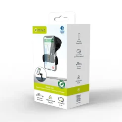 Muvit Support Voiture pour Smartphones Rotatif à 360 Pince Extensible à 80mm Noir