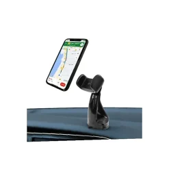 Muvit Support Voiture pour Smartphones Rotatif à 360 Pince Extensible à 80mm Noir