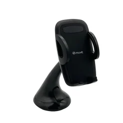 Muvit Support Voiture Universel 2 en 1 avec Pince Extensible à 92mm Noir