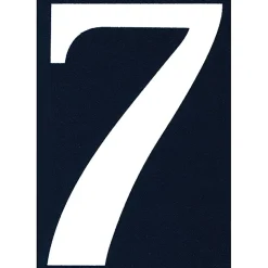 N° de maison - marquage 7 - en PVC - couleur bleu et blanc - autocollant - hauteur 11 cm - Chapuis NA07