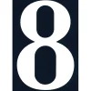 N° de maison - marquage 8 - en PVC - couleur bleu et blanc - autocollant - hauteur 11 cm - Chapuis NA08