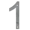 N° de maison - marquage 1 - en acier - couleur gris - à visser - hauteur 12 cm - Chapuis CPA1