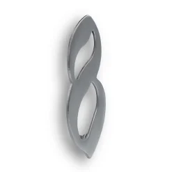N° de maison - marquage 8 - en acier inoxydable - couleur gris - à visser - hauteur 10 cm - Chapuis CIXA8