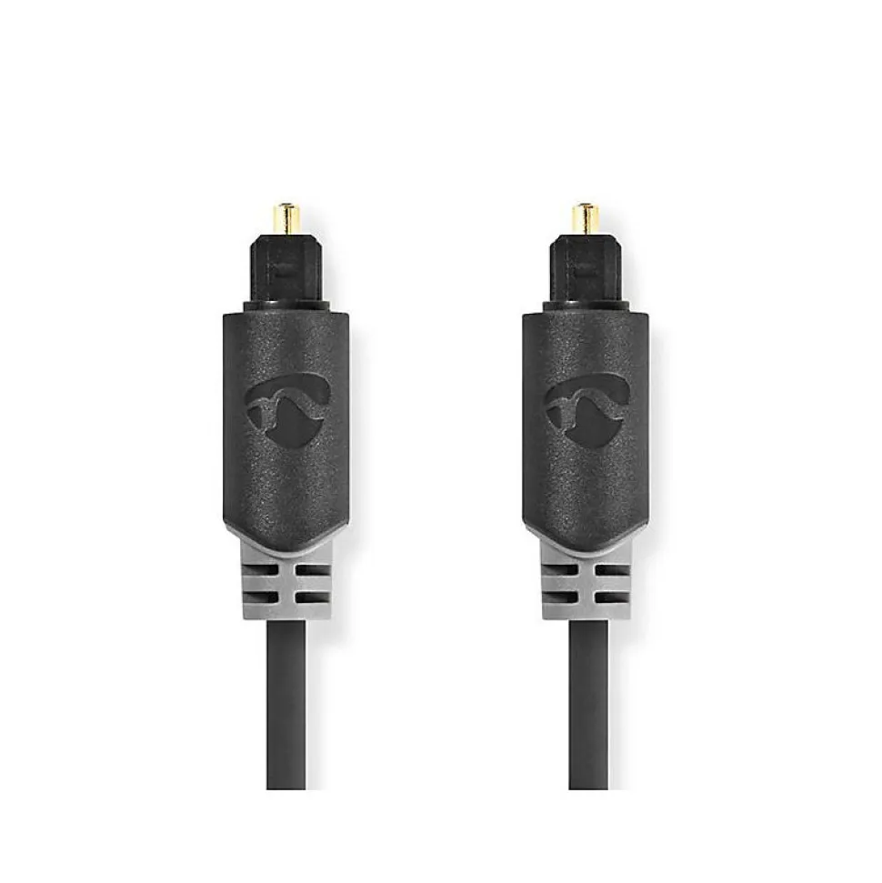 Nedis - Cable audio optique TosLink male - 5 metres - Gaine PVC ronde