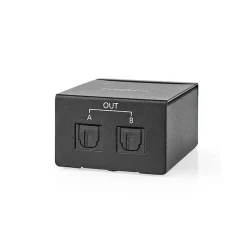 Nedis - Repartiteur TosLink deux voies - Entree TosLink femelle - Bouton poussoir