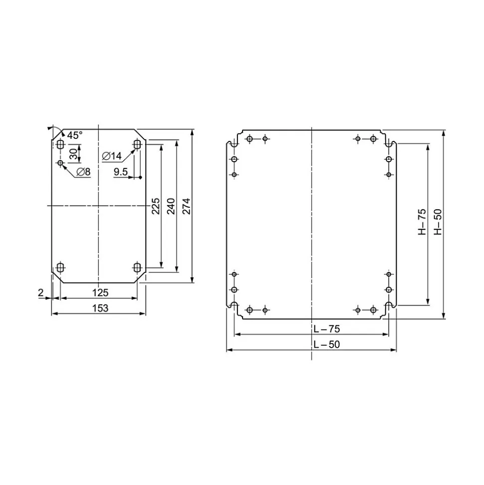 Nsymm106 Plaque De Montage En Acier Galvanisé - Pour Coffret H1000 X L600mm - Schneider Spacial