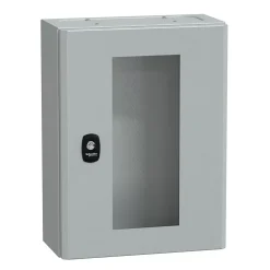 Nsys3dm4315t Coffret Métallique étanche Ip66 - 400x300x150 - Porte Vitrée - Spacial S3d - Schneider Electric