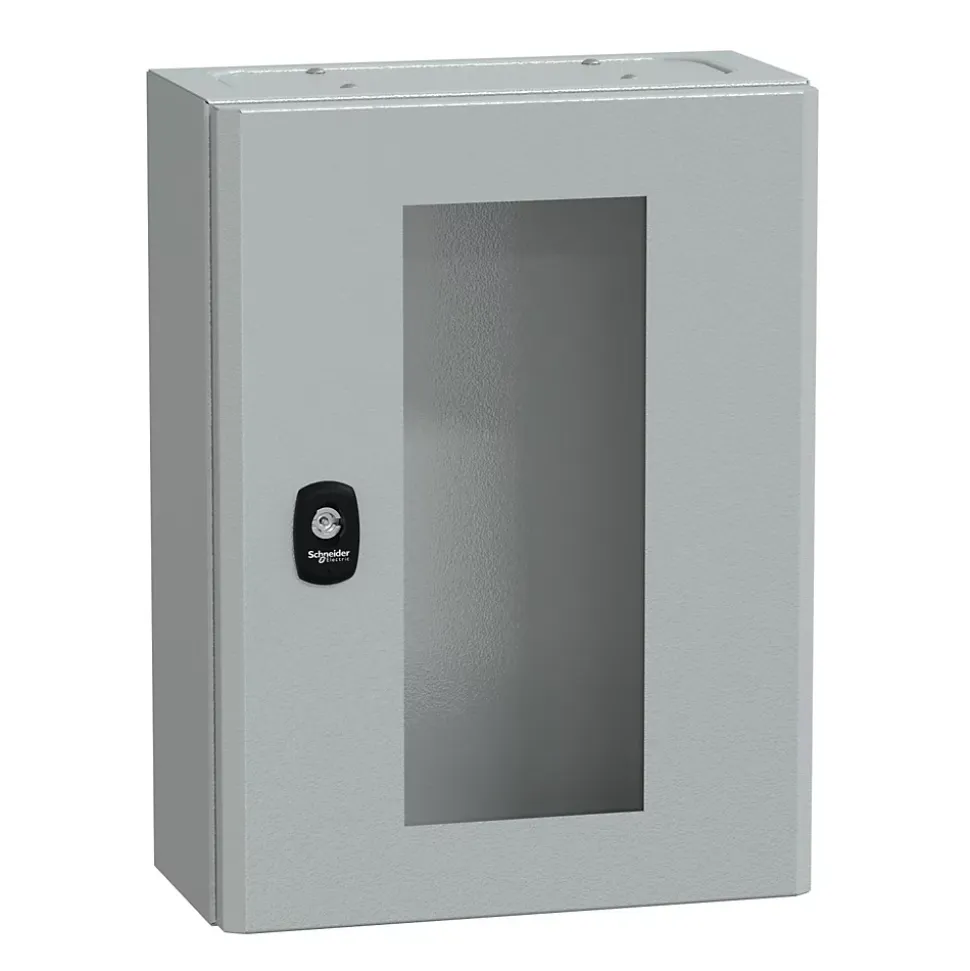Nsys3dm4315t Coffret Métallique étanche Ip66 - 400x300x150 - Porte Vitrée - Spacial S3d - Schneider Electric
