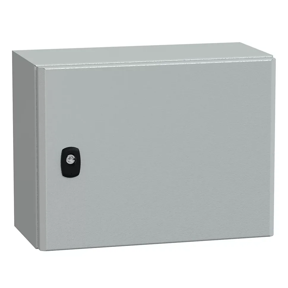 Nsys3d3420p Coffret Métallique étanche Ip66 - 300x400x200 - Plaque Fournie - Spacial S3d - Schneider Electric