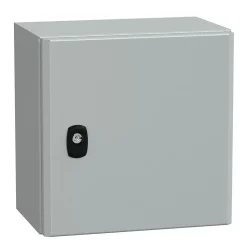 Nsys3d3320p Coffret Métallique étanche Ip66 - 300x300x200 - Plaque Fournie - Spacial S3d - Schneider Electric