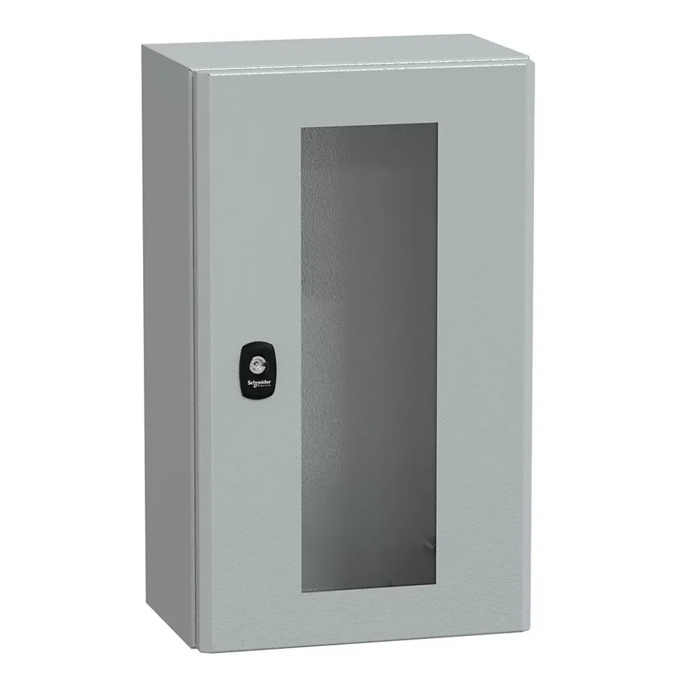 Nsys3d5320t Coffret Métallique étanche Ip66 - 500x300x200 - Porte Vitrée - Spacial S3d - Schneider Electric