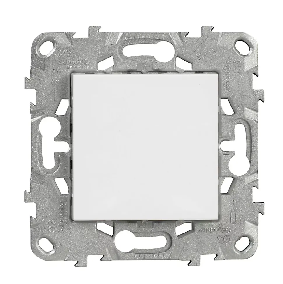Obturateur Schneider Electric Unica Déco blanc