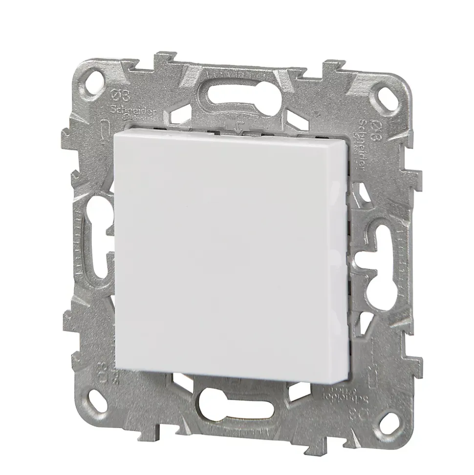 Obturateur Schneider Electric Unica Déco blanc