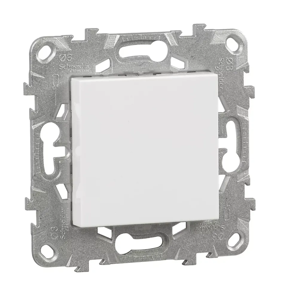 Obturateur Schneider Electric Unica Déco blanc