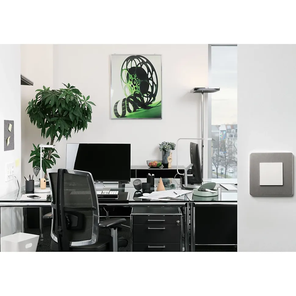 Obturateur Schneider Electric Unica Déco blanc